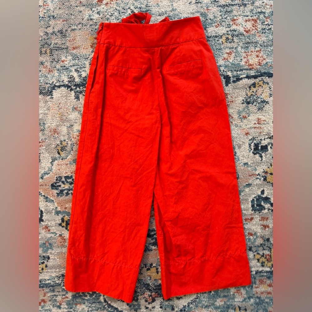 Kate Spade Vibrant Orange Slub Cotton/Linen Culotte Pants
Size 00 - Picture 3 of 9